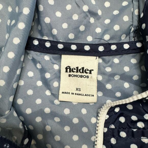 BONOBOS Fielder Polka Dot Lightweight Anorak Jacket Blue White Size XS Mens - Picture 3 of 7